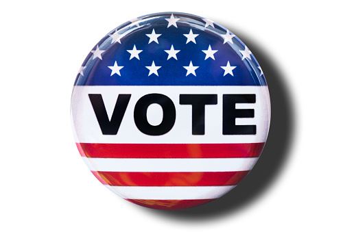 Button that says "vote."