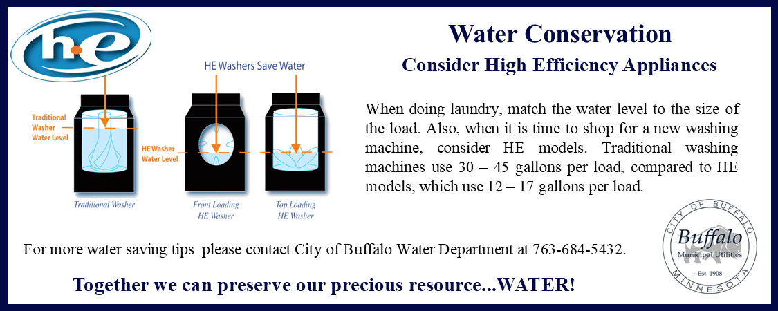 Consider HE Laundry Appliances