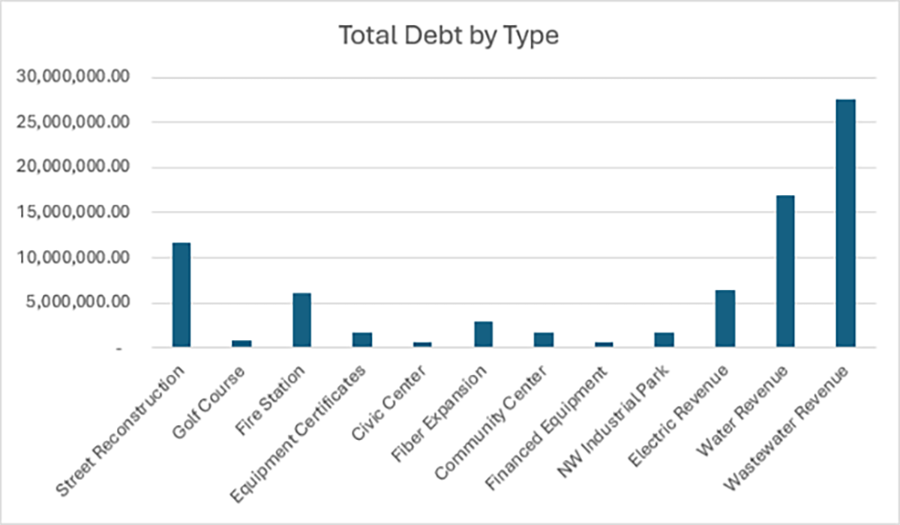 Total Debt by Typer - Graphic