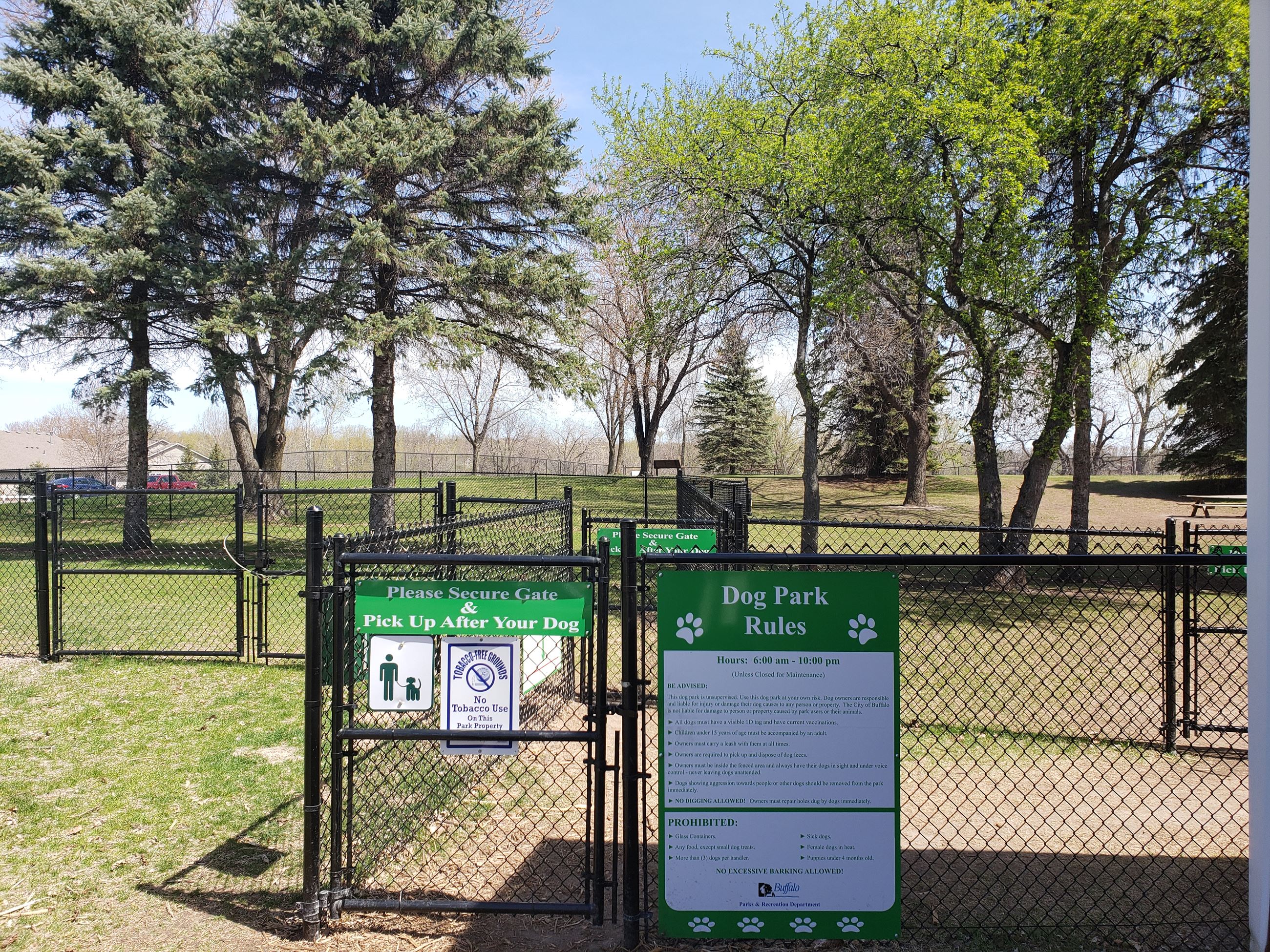 Dog Park Front Gate - Rules 2